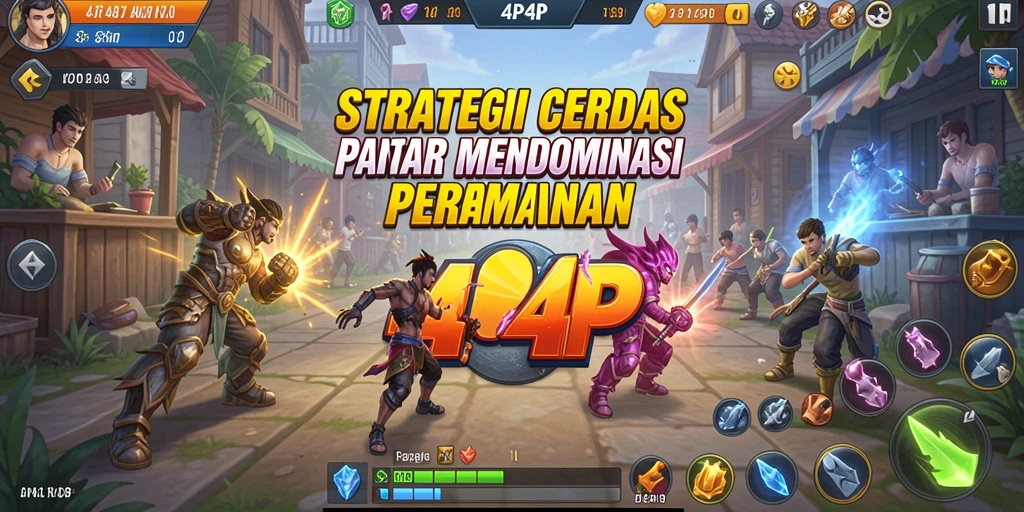 Tangkapan layar gameplay yang menegangkan dalam 4P4P.