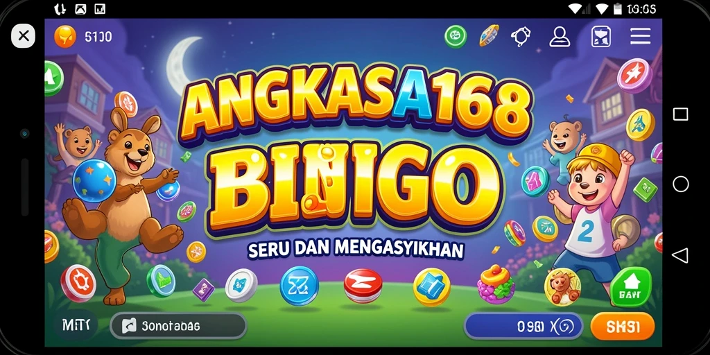 Tampilan utama gameplay Bingo yang mendebarkan di ANGKASA168.