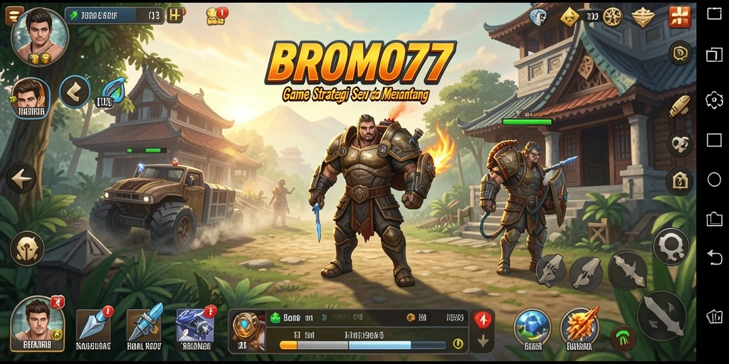 Tampilan gameplay menegangkan di BROMO77 dengan aksi strategi yang mendebarkan.