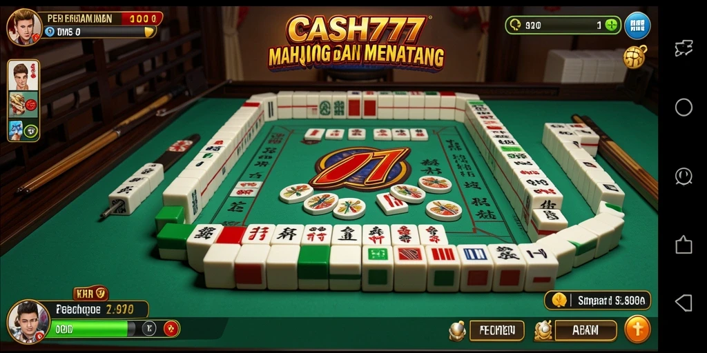 Tampilan gameplay <strong>CASH777</strong> yang menarik dengan papan Mahjong yang penuh warna.