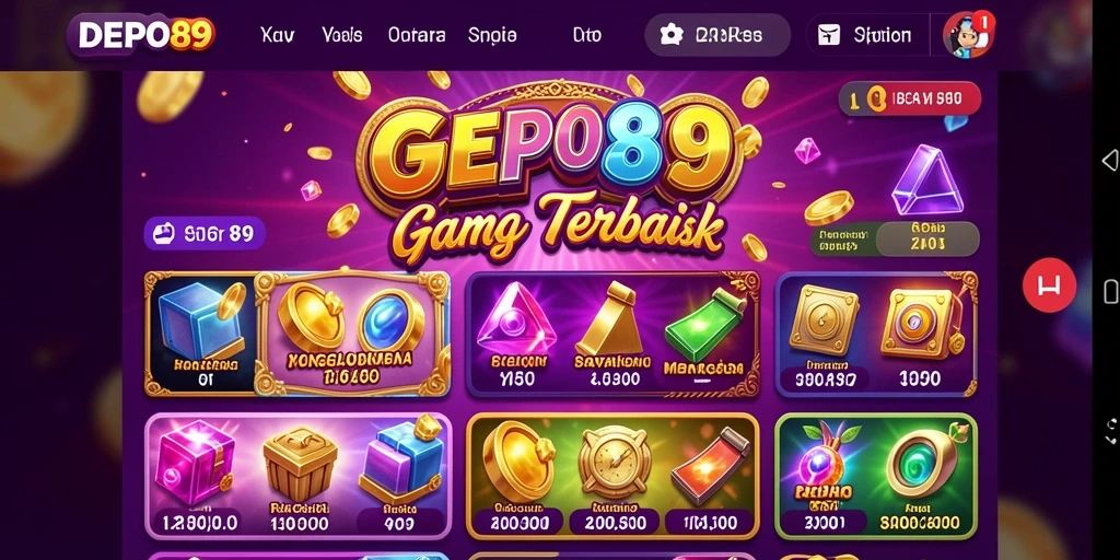 Tampilan gameplay DEPO89 yang mengasyikkan dan penuh warna.