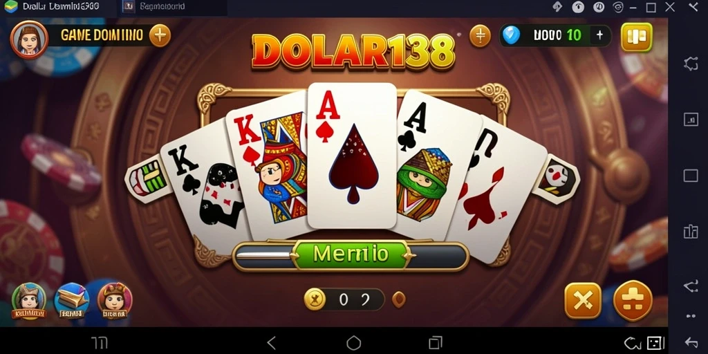 Tampilan gameplay menawan dari DOLAR138 saat bermain Domino.