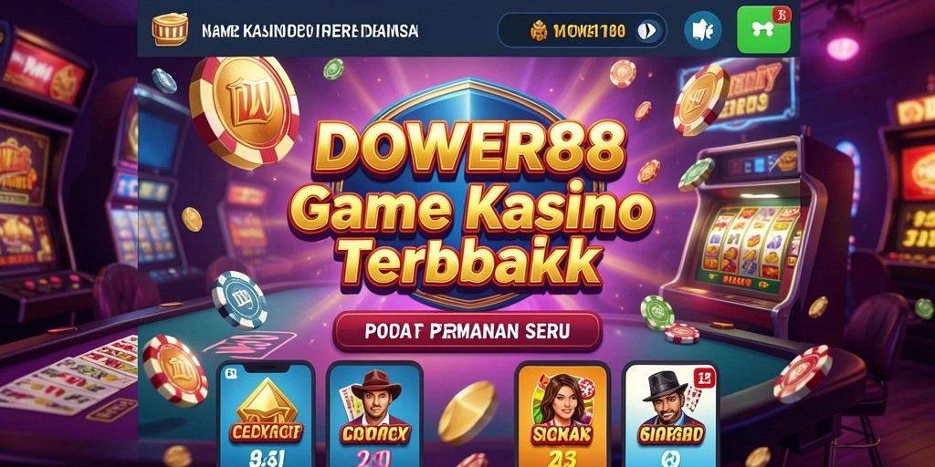 Screenshot gameplay DOWER88 menampilkan aksi seru permainan Kasino.