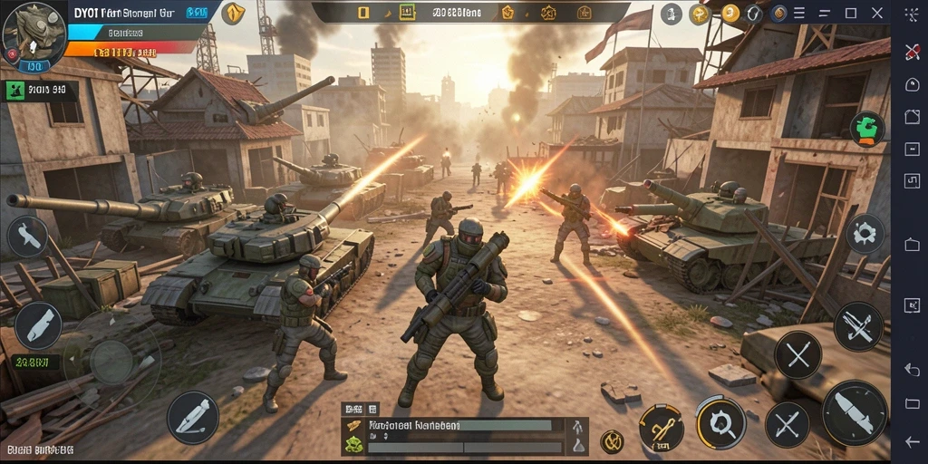 Tampilan gameplay SLG yang seru dan strategis dari DY01.