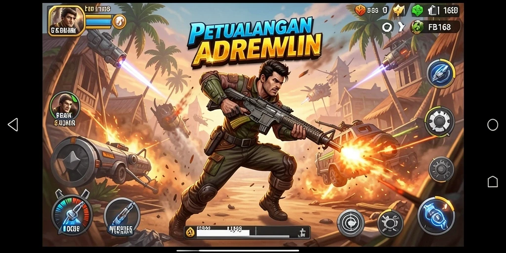 Tampilan menakjubkan dari gameplay ARPG FB168 yang epik.