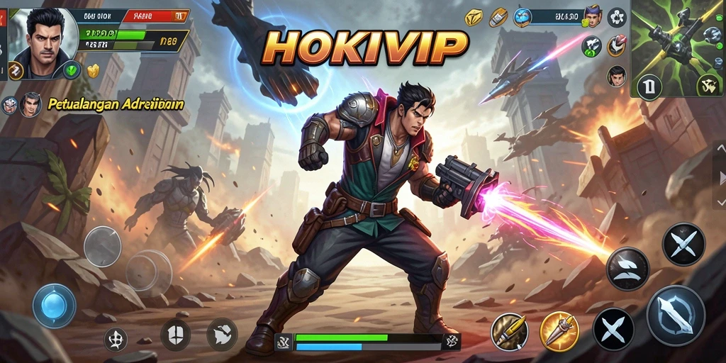 Tampilan menarik dari gameplay HOKIVIP yang penuh aksi.