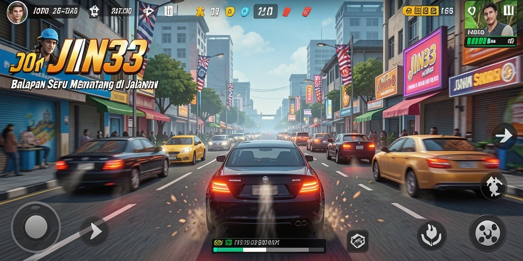 Tampilan memukau dari balapan di JIN33 dengan mobil yang berkecepatan tinggi.