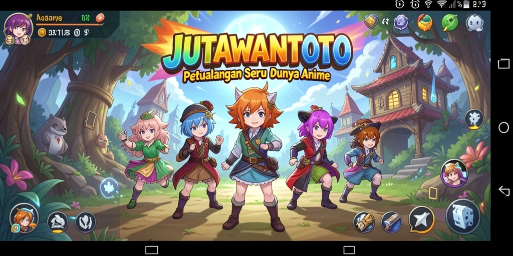 Tangkapan layar gameplay JUTAWANTOTO yang menampilkan pertarungan seru.