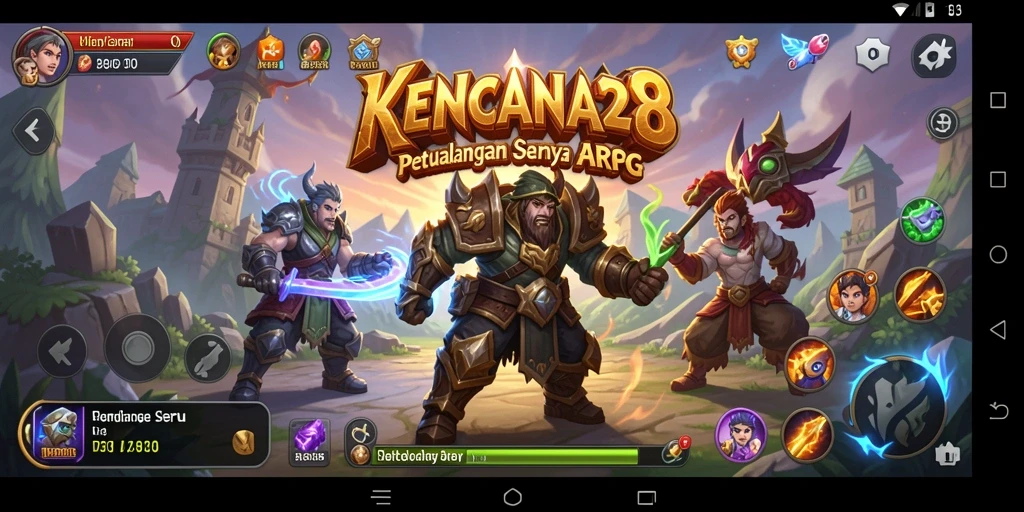 Tampilan menarik dari gameplay KENCANA28 yang penuh aksi dan petualangan.
