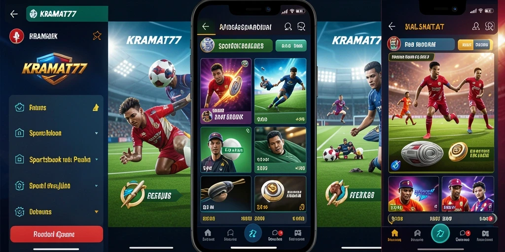 Tampilan menarik dari aplikasi KRAMAT77 saat pengguna memasang taruhan.