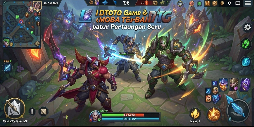 Tampilan gameplay seru LTDTOTO dalam aksi MOBA.
