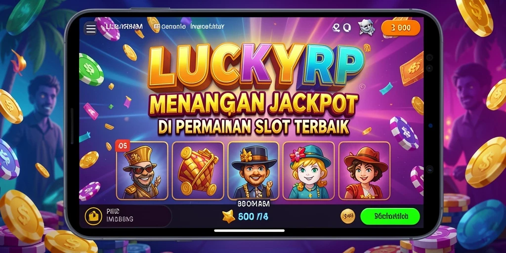 Gameplay LUCKYRP yang seru dengan peluang jackpot besar.