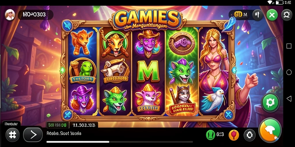 Screenshot gameplay MPO303 yang menarik dengan tema slot beragam.