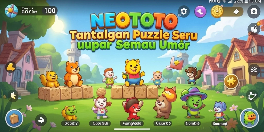 Tampilan gameplay NEOTOTO yang menarik dan menantang.