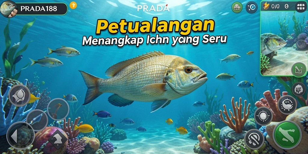 Tampilan gameplay PRADA188 yang menakjubkan saat memancing.