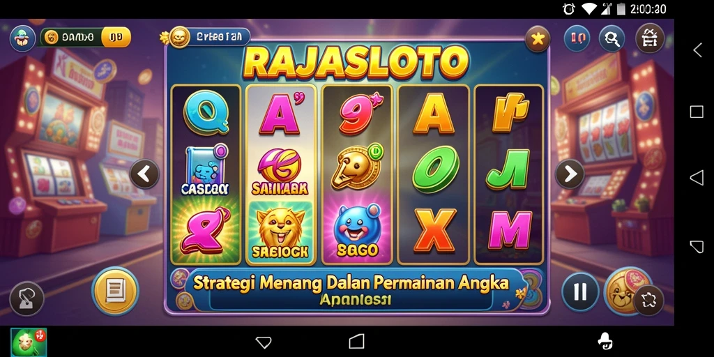 Tampilan gameplay RAJASLOTO menampilkan strategi yang mendebarkan.