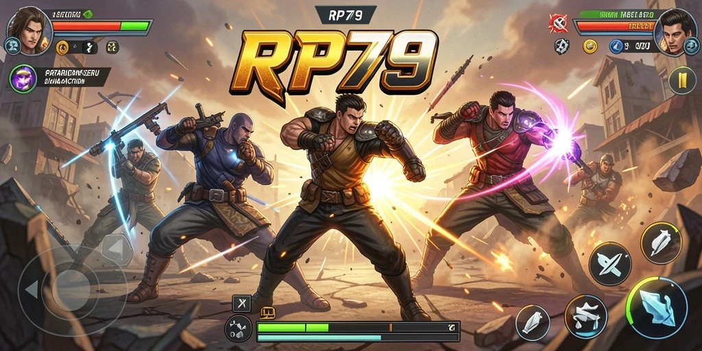 Tampilan gameplay RP79 yang mendebarkan dan penuh aksi.