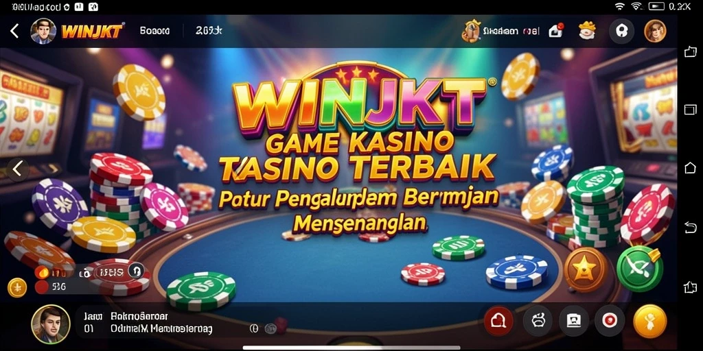 Screenshot gameplay <strong>WINJKT</strong> menampilkan suasana kasino yang mendebarkan dan menyenangkan.